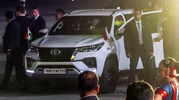 toyota fortuner with maharashtra number plate for russia president vladimir putin