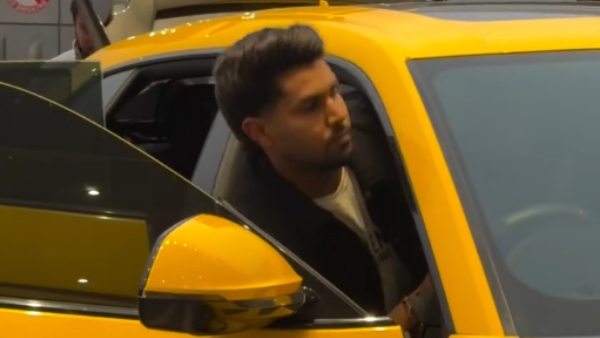 indian cricket bowler harshit rana drove lamborghini urus performante luxury car