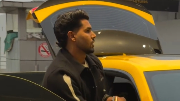 indian cricket bowler harshit rana drove lamborghini urus performante luxury car