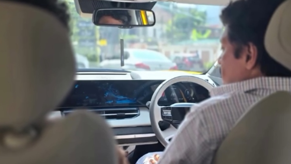 kerala transport minister kb ganesh test drove tata sierra car