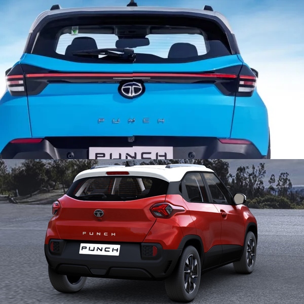 new tata punch facelift vs existing old model