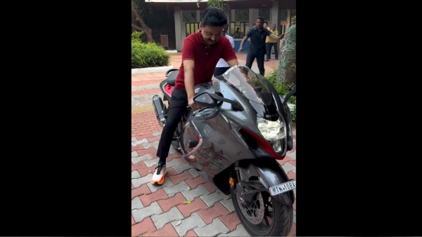 tn chief minister mk stalin suzuki hayabusa superbike