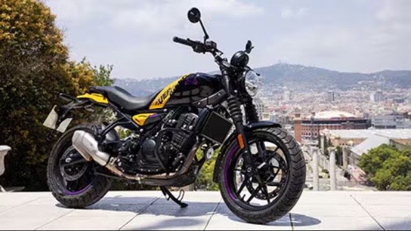 royal enfield removed yellow ribbon colour option in guerrilla 450 motorcycle