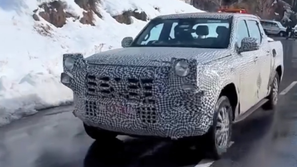 mahindra scorpio-n pick-up truck spotted