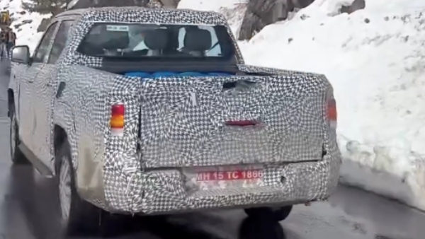 mahindra scorpio-n pick-up truck spotted