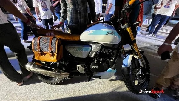 tvs motor showcased custom bikes at rann utsav 2026