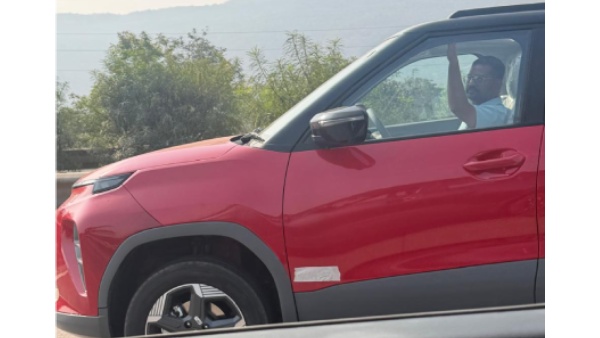 tata punch ev facelift spotted