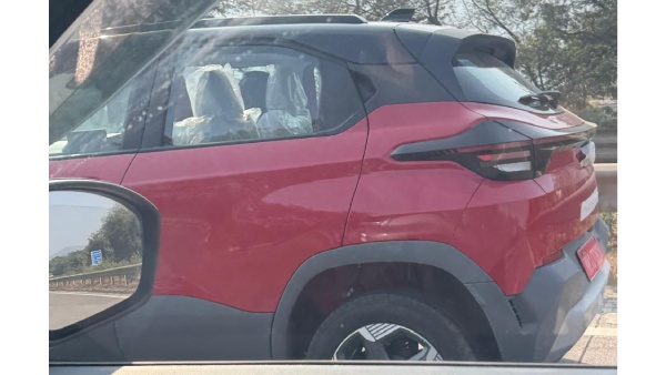 tata punch ev facelift spotted