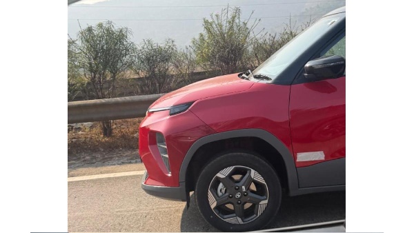 tata punch ev facelift spotted