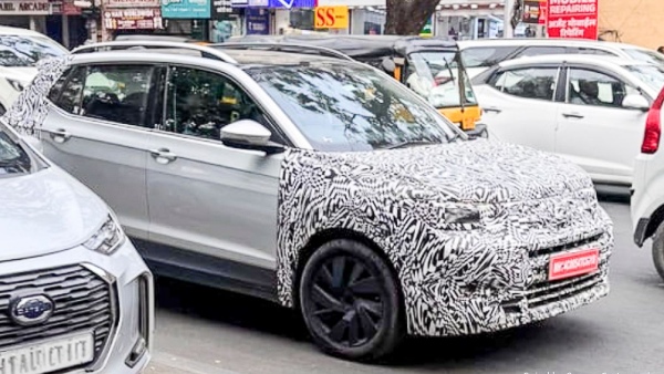 updated volkswagen taigun facelift spotted