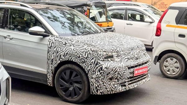 updated volkswagen taigun facelift spotted