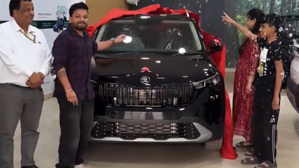 skoda kushaq facelift suv car delivery video skoda kushaq facelift suv car delivery video