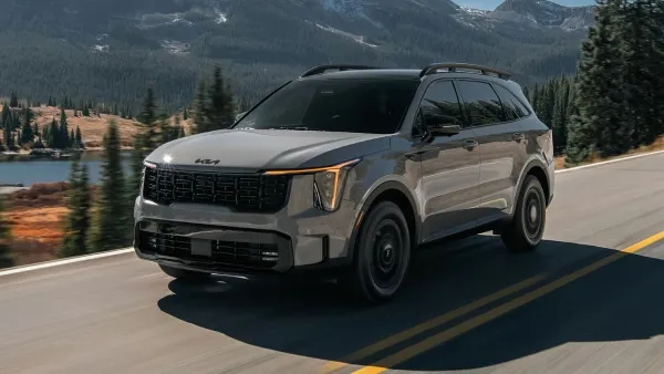 kia sorento hybrid car spotted