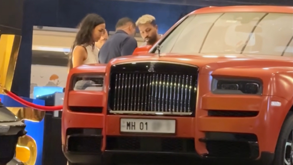 hardik pandya checked out anant ambani s rolls-royce cullinan