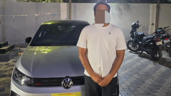 volkswagen virtus car owner arrested