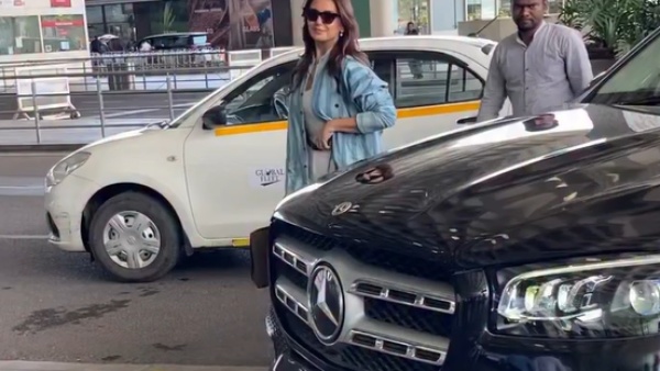 Huma Qureshi Spotted In Mercedes Benz GLS Huma Qureshi Spotted In Mercedes Benz GLS