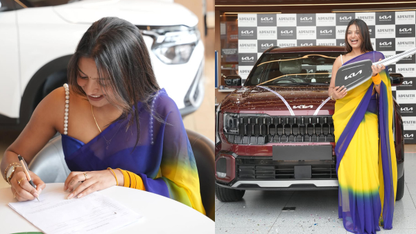 kannada actress sonu srinivas gowda bought brand-new kia seltos suv kannada actress sonu srinivas gowda bought brand-new kia seltos suv