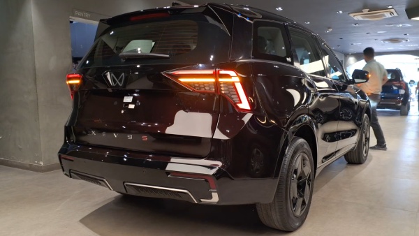 mahindra xev 9s electric car at dealership showrooms