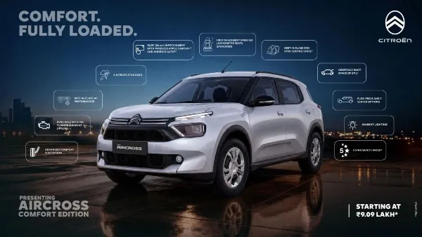 citroen aircross comfort edition introduced citroen aircross comfort edition introduced