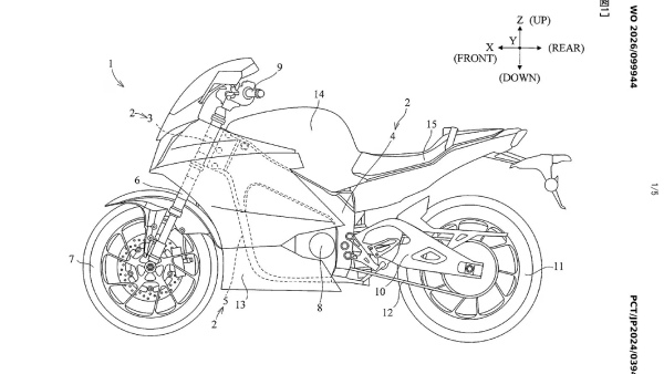 Yamaha Electric bike patent