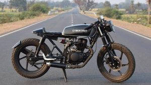 మోడిఫైడ్ హోండా షైన్ కఫే రేసర్
