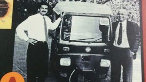 మహీంద్రా సంస్థ తొలి ఎలక్ట్రిక్‌ వాహనం ఫోటో షేర్‌చేసిన ఆనంద్‌ మహీంద్రా..!