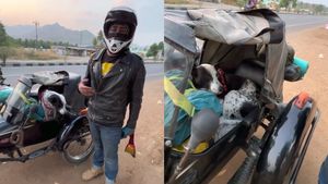 కుక్క కోసం సైడ్‌కార్‌.. సినిమాను తలపిస్తున్న ఘటన - వీడియో