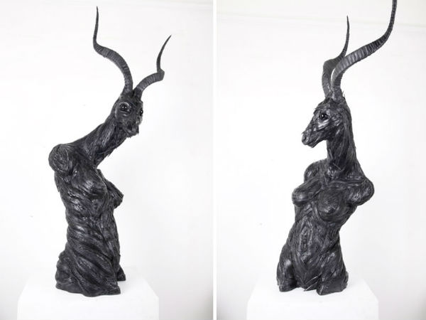 పనికిరాని టైర్లతో అద్భుతమైన శిలాఖండాలు