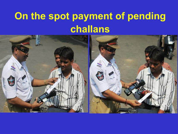 హైదరాబాద్‌లో అధునాతన 'ఈ-ఛలాన్' సిస్టమ్‌ను ప్రారంభం