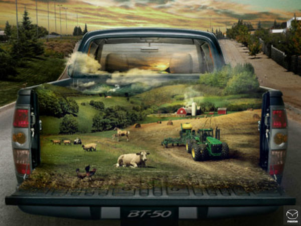 ఆసక్తికరమైన ఆటోమొబైల్ ప్రింట్ ప్రకటనలు