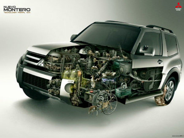 ఆసక్తికరమైన ఆటోమొబైల్ ప్రింట్ ప్రకటనలు