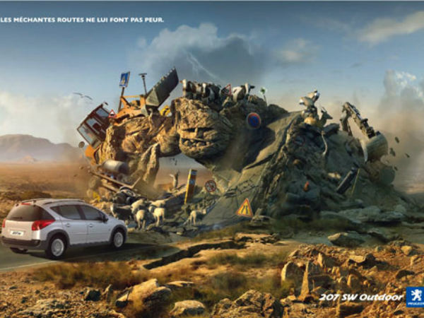 ఆసక్తికరమైన ఆటోమొబైల్ ప్రింట్ ప్రకటనలు