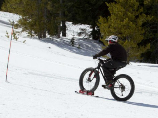 సైకిల్‌తో స్కీయింగ్ చేయగలరా?