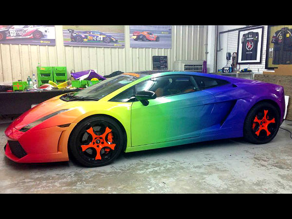 Rainbow Lamborghini