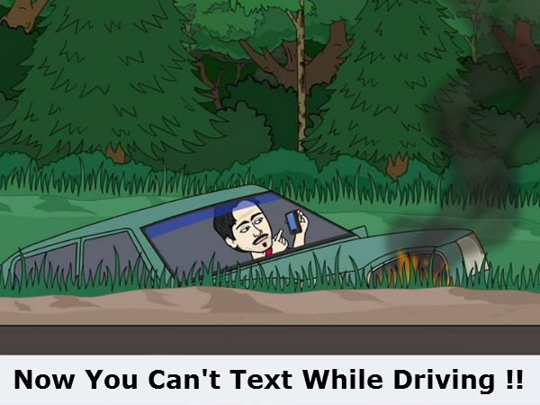 డ్రైవింగ్‌లో టెక్స్టింగ్ చేయటం కుదరదు