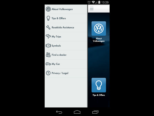 ఫోక్స్‌వ్యాగన్ స్మార్ట్‌‌ఫోన్ యాప్