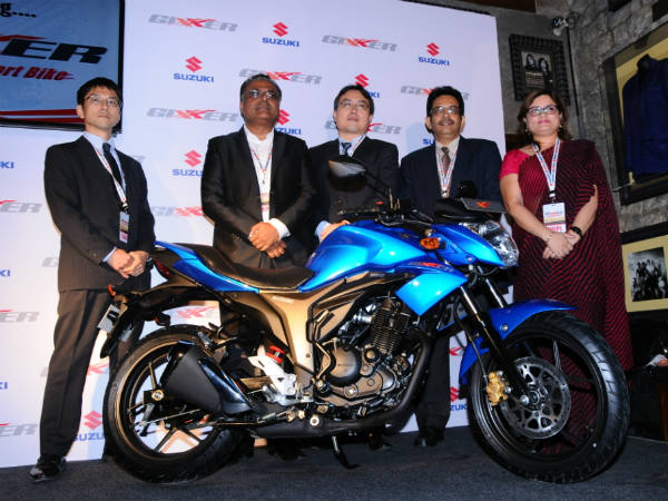 బెంగుళూరులో సుజుకి జిక్సర్ బైక్ విడుదల