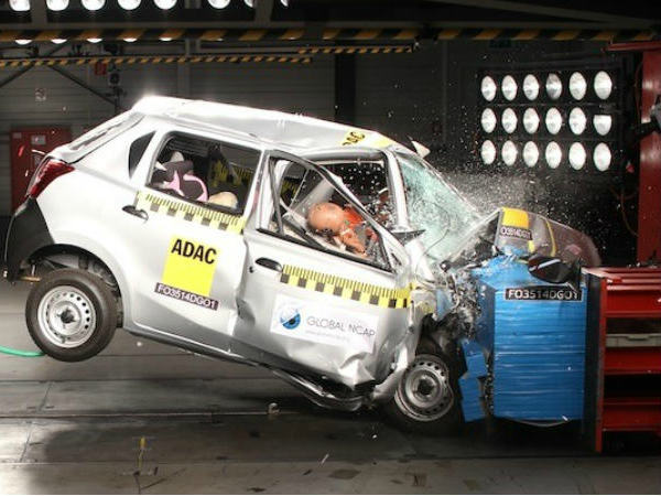 Datsun Go Frontal Crash Test