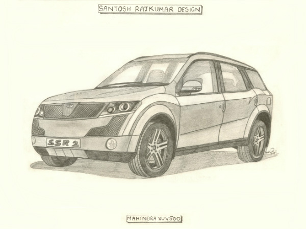 ఎక్స్‌యూవీ500 స్కెచ్