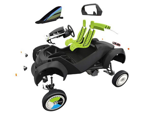 ప్రపంచంలో కెల్లా మొట్టమొదటి 3డి ప్రిటెండ్ కారు