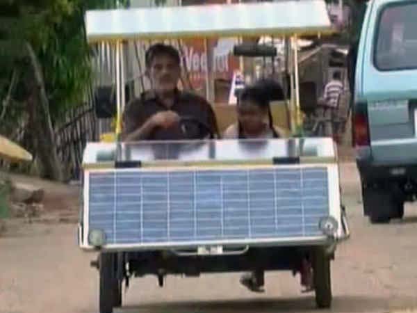  సోలార్ కారులో కోలార్ తాత రికార్డ్ ప్రయాణం