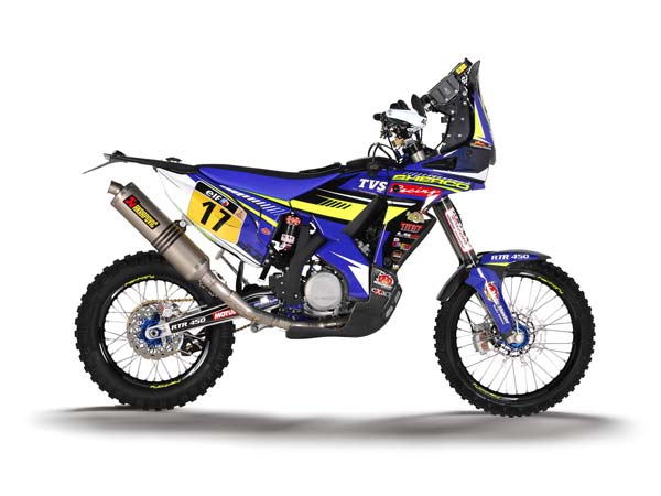 2016 డకార్ బైక్ ర్యాలీలో టివియస్ మోటార్ బైకులు