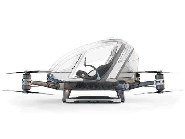 ప్రపంచ వ్యాప్తంగా మొదటి సారిగా మనుషులను మోసుకెళ్లె హెలికాప్టర్ డ్రోన్ 