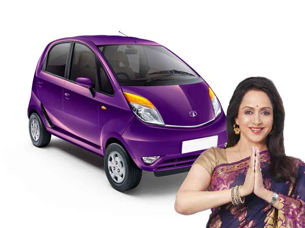 టాటా నానో చాలు అంటున్న హేమామాళిని 