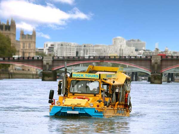 దేశీయంగా నేల మరియు నీటిలో నడిచే బస్సులు