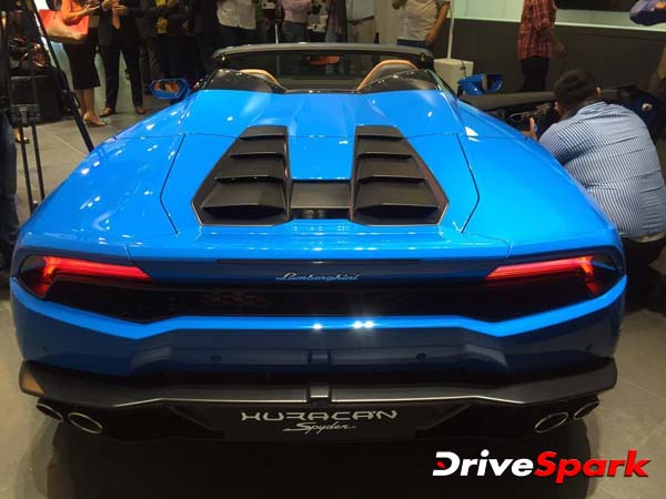 లాంబోర్గిని హురాకాన్ స్పైడర్ విడుదల ధర@ 3.89 కోట్లు 