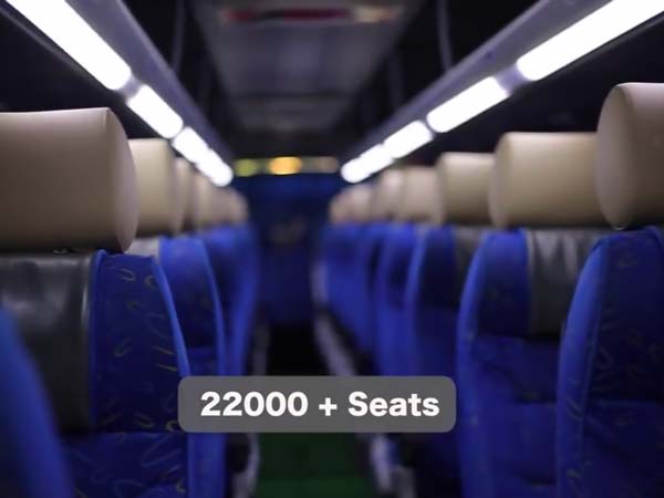 20. 22,000 లకు పైగా సీట్లు