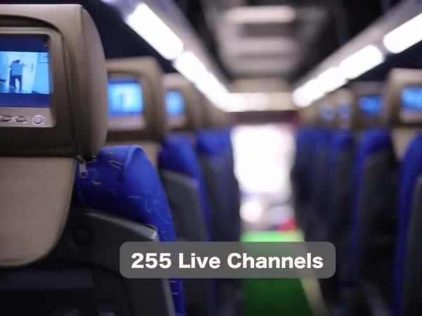 22. ప్రతి సీటుకు ఒక టీవీ