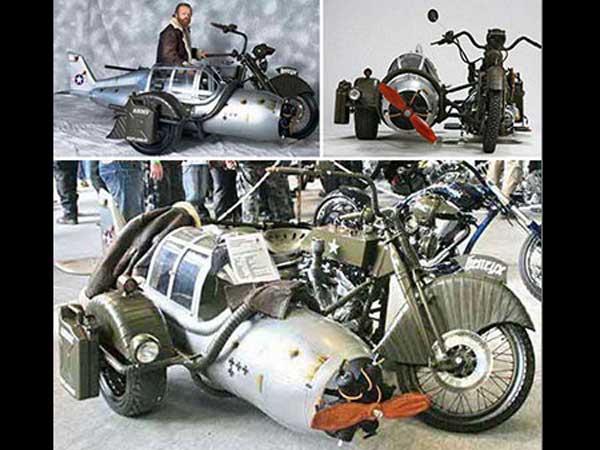  విచిత్రమైన మోటార్ సైకిళ్ల సైడ్ కార్లు 