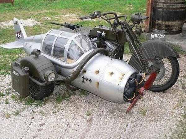  విచిత్రమైన మోటార్ సైకిళ్ల సైడ్ కార్లు 
